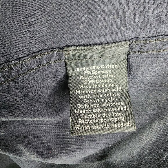 Men's Black Rock & Republic Shirt Stretch Short Sleeve Zip Pockets Button Up XXL - Picture 8 of 12